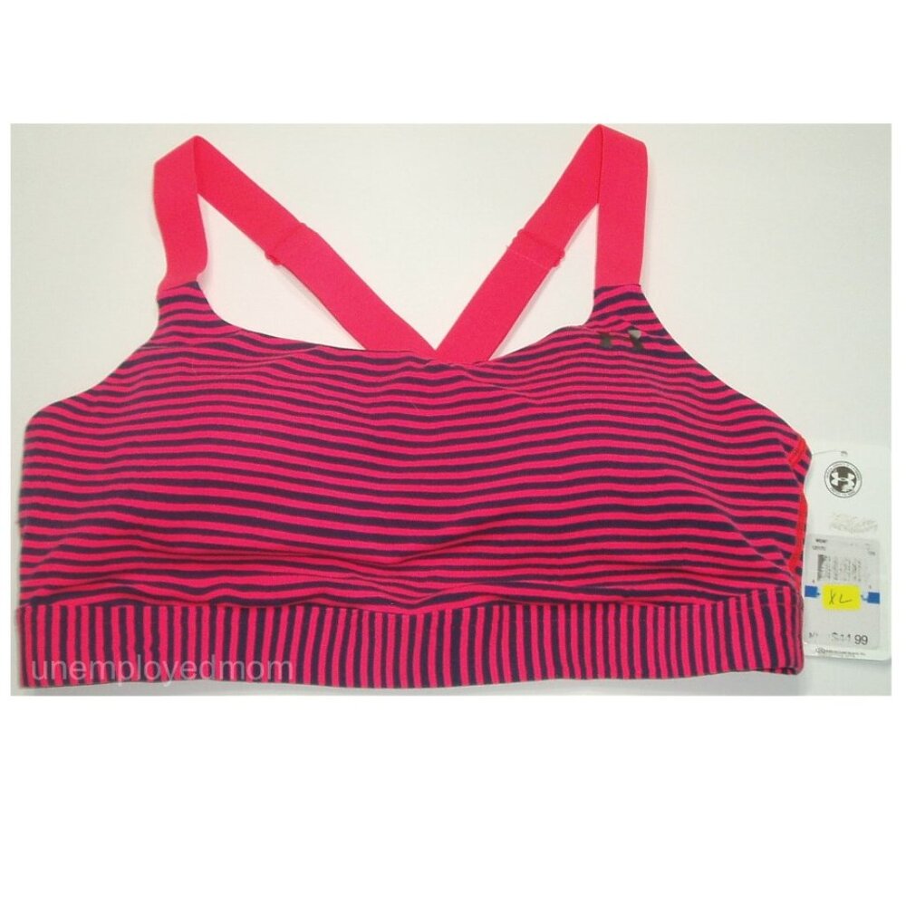 Women's Under Armour Sports Bra Athletic Eclipse Mid Impact Support UA